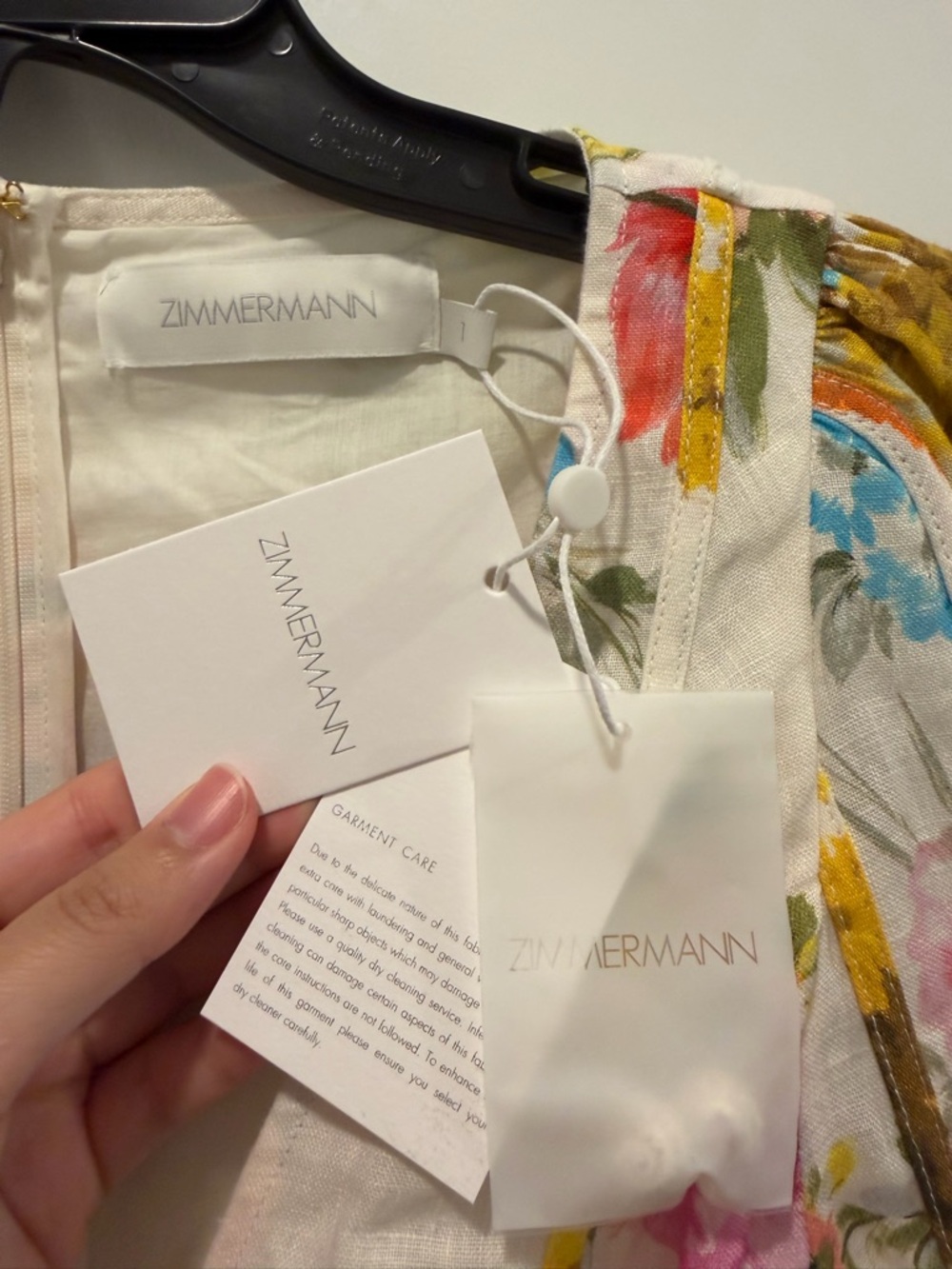 NWT AU1 Zimmermann Halcyon Panelled Mini Dress - Picture 3 of 4